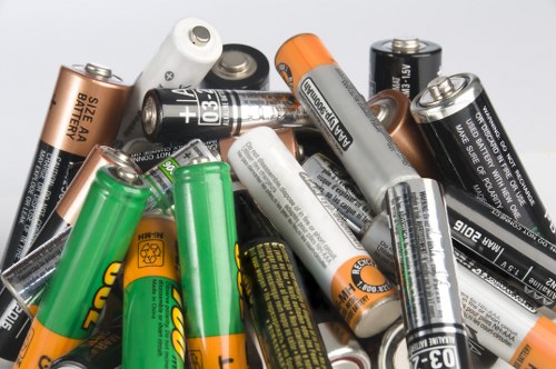 Low-carbon van parked next to a skip in Marylebone