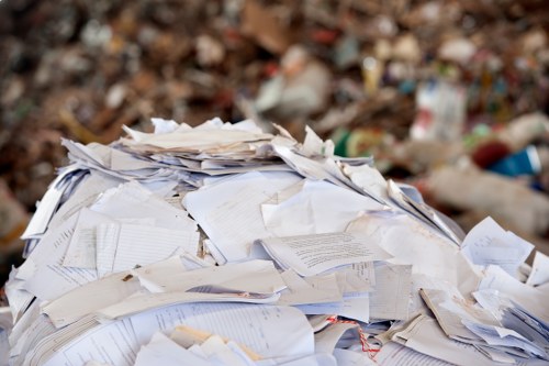 Professional skip hire services in action