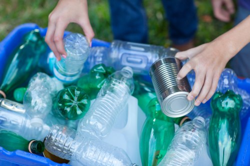 Different types of construction waste materials